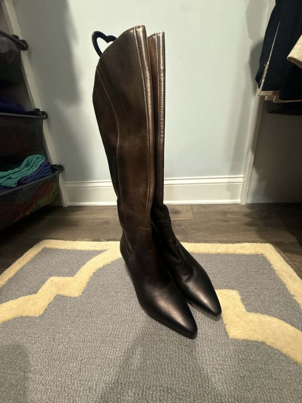 Naturalizer Deesha Ombre Knee High Boot Size 5.5M Bronze Metallic